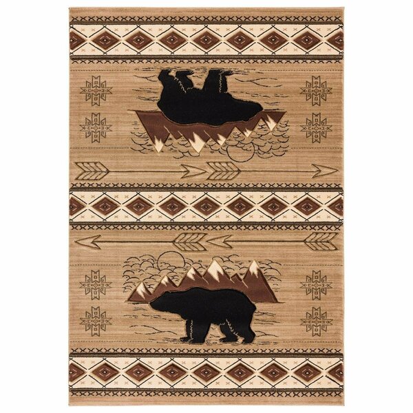 United Weavers Of America Cottage Timberland Beige Area Rectangle Rug 5 ft. 3 in. x 7 ft. 6 in. 2055 41826 69